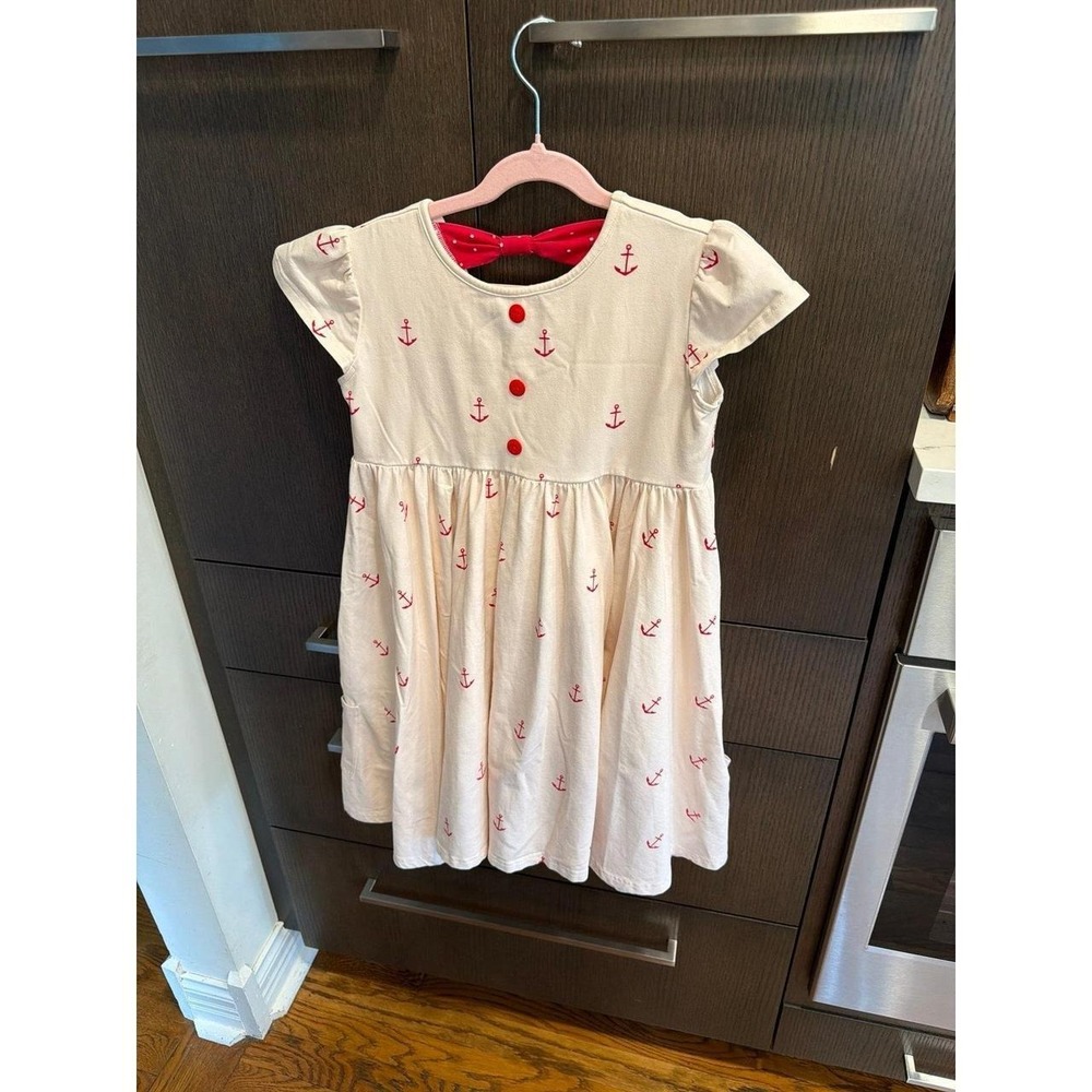 Sweethoney pink anchor boat dress size 12